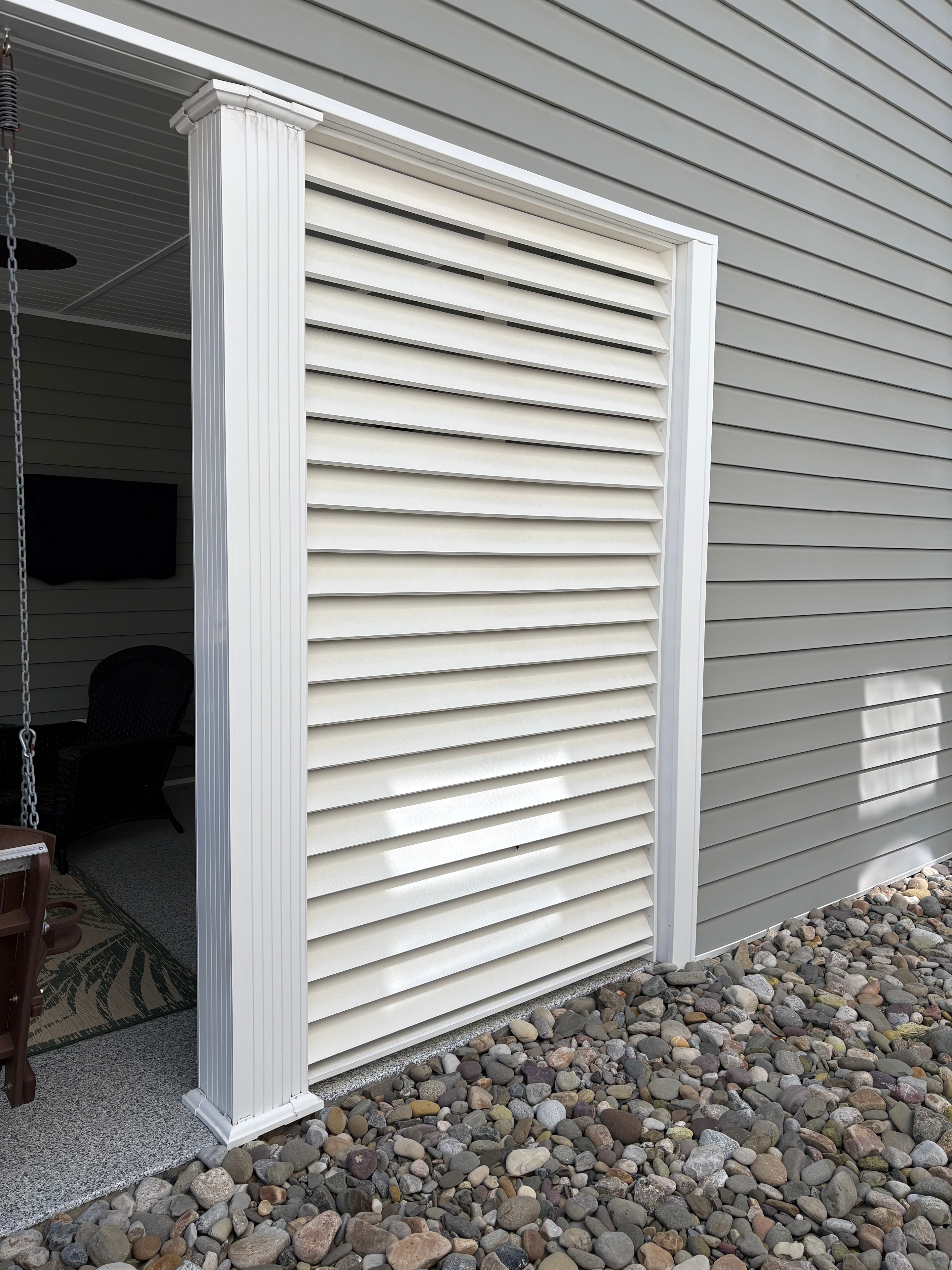 Retractable awning shade structure installation